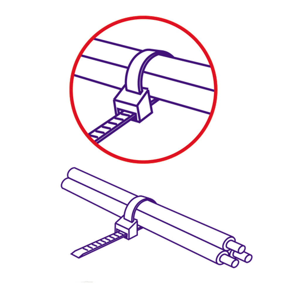 USE Plastične vezice 2,5mm x 100mm, pakiranje 50 kom. - CT 100/2.5 slika 2