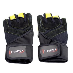 Rst01 veličina m muške fitness rukavice hms (crno-žute)
