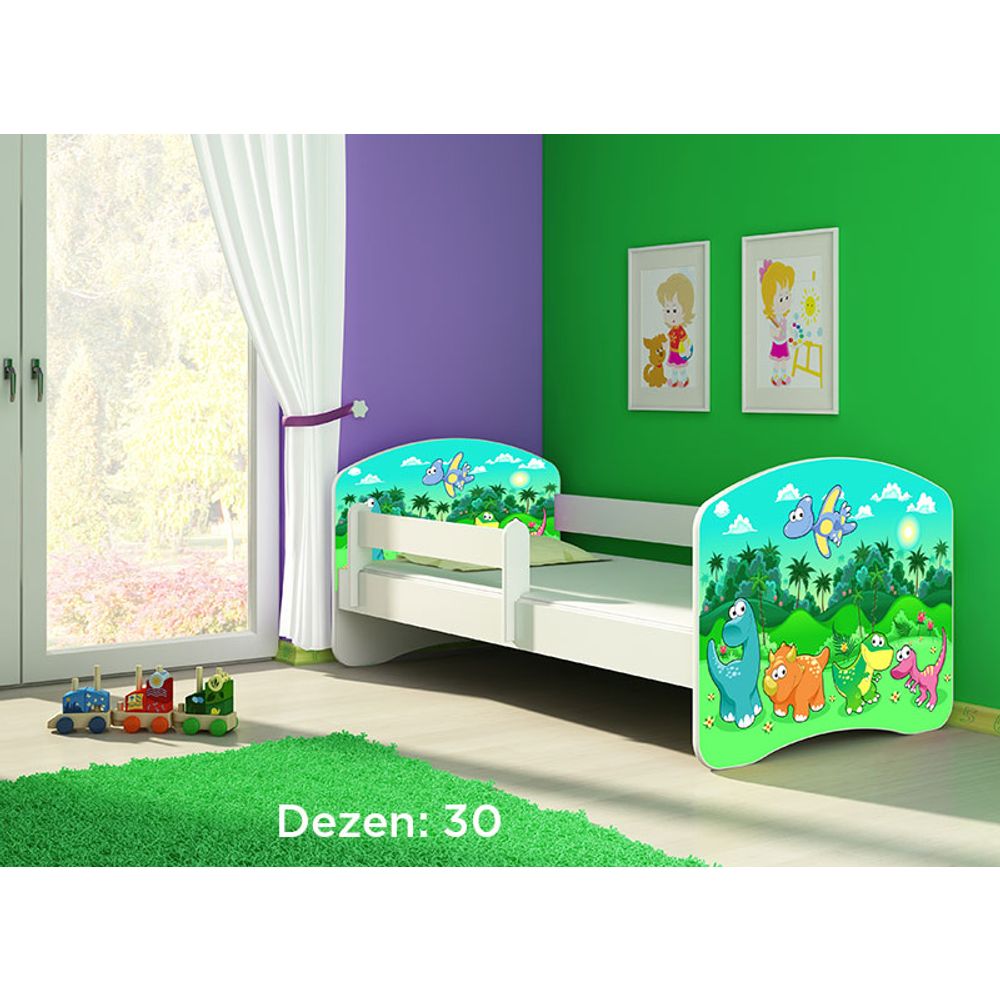 ACMA Dječiji krevet Acma II White - 180x80cm - Dezen 30 slika 2