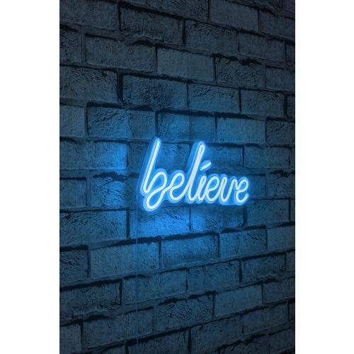 Wallity Ukrasna plastična LED rasvjeta, Believe - Blue slika 1