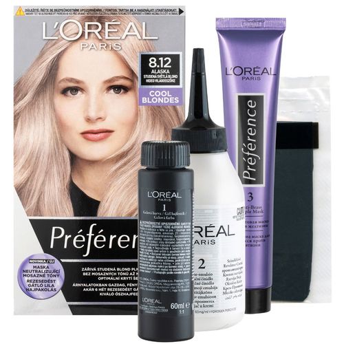 L'Oreal Preference Farba Za Kosu 8.12 Alaska Light Ash Beige Blonde slika 2