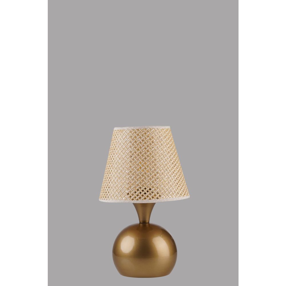 Opviq Stolna lampa 108, bež, zlatna slika 3