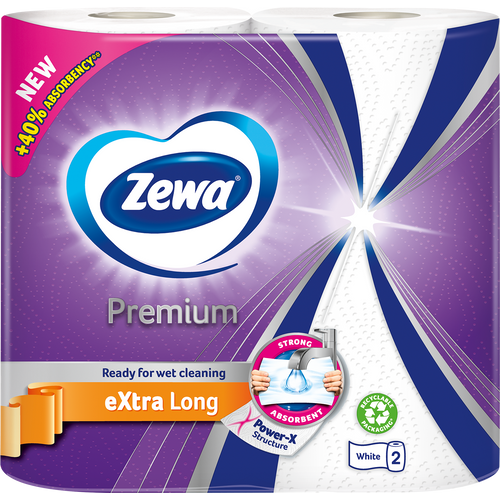 Zewa Premium Extra Long kuhinjski ručnici 2 slojni - 2 role slika 1