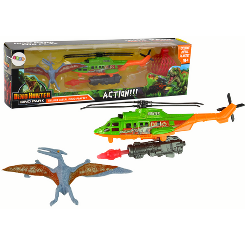 Set letećeg dinosaura i helikoptera slika 1