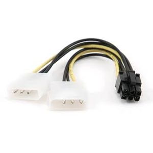 Kabl Wiretek 2x4Pin MALE na 6Pin PCIEx FEMALE