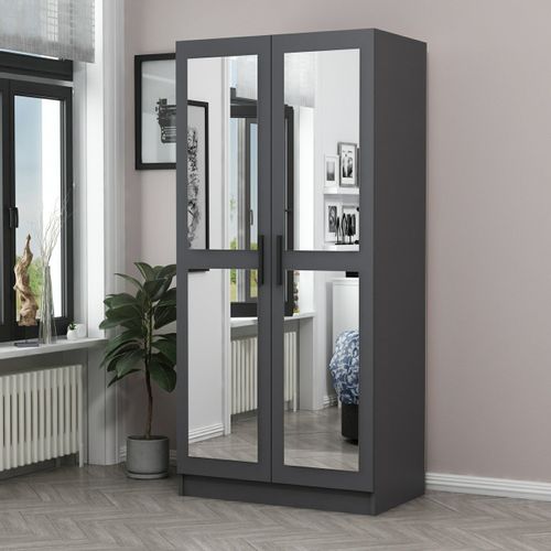 Woody Fashion Garderoba, Kale Mirror Anthracite - 190 slika 1