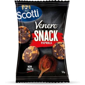 Riso Scotti Venere snack, okus Paprika, bez glutena, 50 g