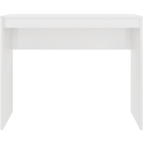 Radni stol visoki sjaj bijeli 90 x 40 x 72 cm od iverice slika 28