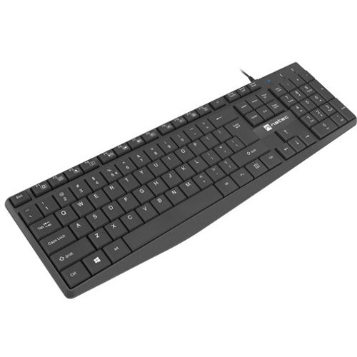 Natec NKL-1950 NAUTILUS, Slim Multimedia Keyboard US, Spill Proof, USB, Black slika 2