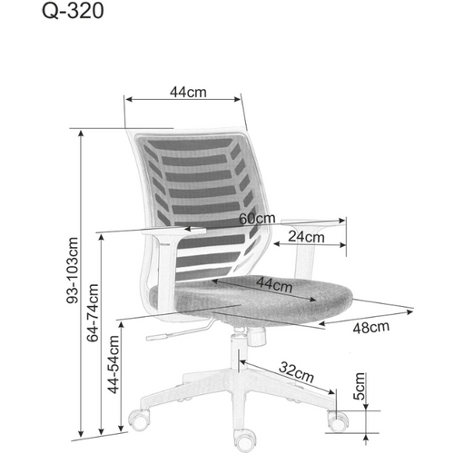 Uredska stolica Q-320 - Tkanina slika 16