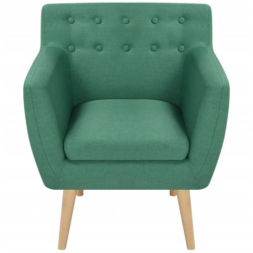 Fotelja od tkanine zelena slika 11