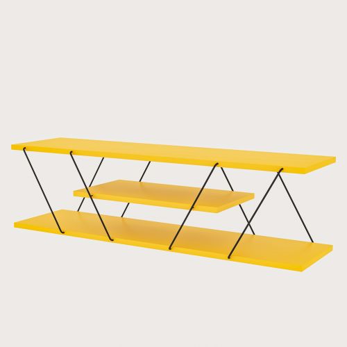 Canaz - Yellow YellowBlack TV Stand slika 3