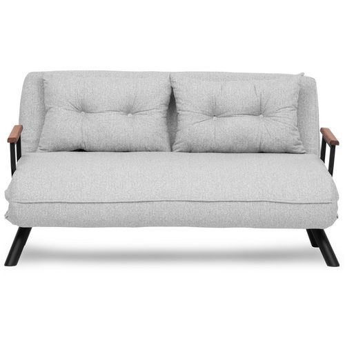 Sando 2-Seater - Teddy Fabric - Grey Grey 2-Seat Sofa-Bed slika 9
