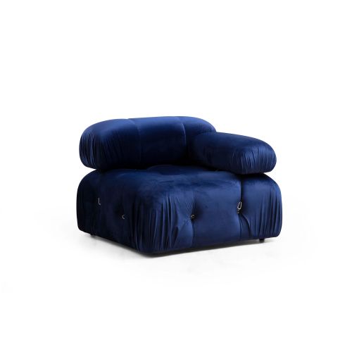 Ugaona garnitura Atelier Del Sofa Bubble Velvet Blue L1-O1-1R-PUF slika 5