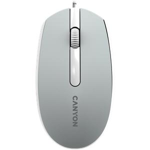 Canyon Žičani Optički Miš sa 3 Dugmeta, 1000 DPI, 1.5M USB Kabl, Tamno Siva