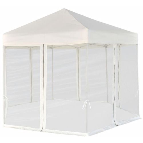 Heksagonalni Pop-Up Šator sa 6 Panela Krem Bijeli 3,6x3,1 m slika 9