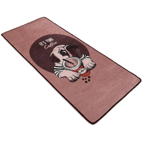 Pugs - Coffee  Multicolor Hall Carpet (60 x 140) slika 3