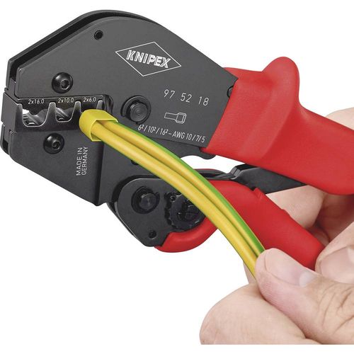 KNIPEX 97 52 18 Kliješta za stezanje i za dvostruko rukovanje s neklizajućom plastičnom masom izgorjelih 250 mm Knipex  97 52 18 kliješta za krimpanje       slika 3