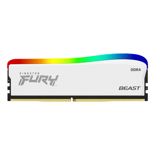 Memorija KINGSTON 16GB/DIMM/DDR4/3200MHz/CL16/FURY Beast White RGB SE slika 1