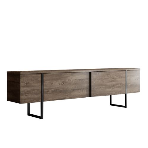 Woody Fashion Komoda za TV, Luxe - Walnut, Black slika 6