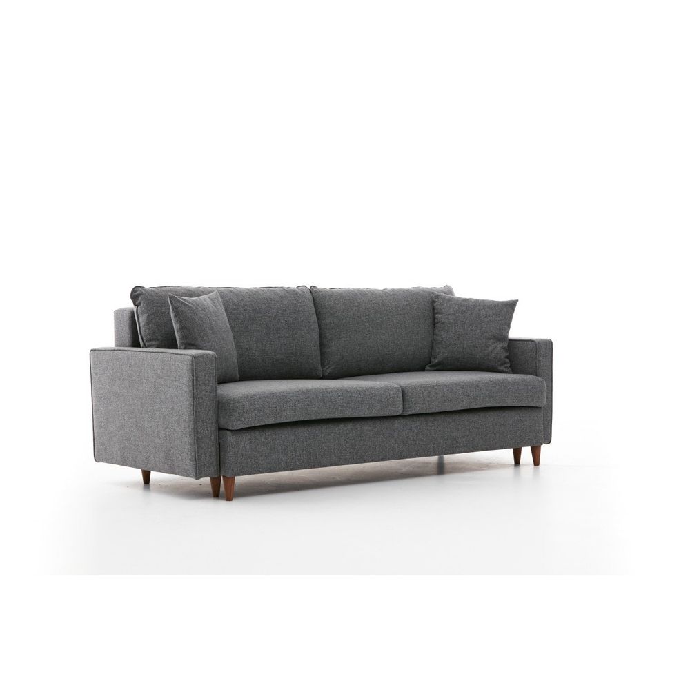 Eva - Siva Troosjedna Sofa na Razvlačenje slika 7