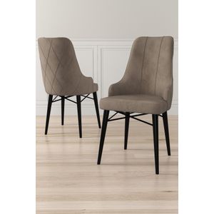 Neta - Crni Cappuccino Set Stolica (6 Komada)