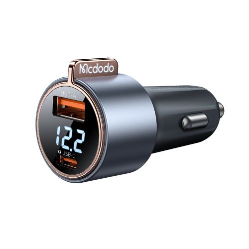 MCDODO CC-3690 AUTO Punjač DIGITAL DISPLAY 75W, USB-C + USB-A slika 7