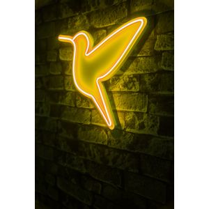 Wallity Ukrasna plastična LED rasvjeta, Little Bird - Yellow