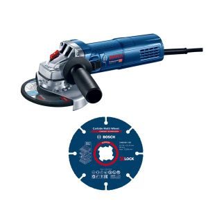 Bosch kutna brusilica GWS 9-125 S + 1 x rezna ploča od tvrdog metala Carbide Multiwheel sa sustavom X-LOCK u kartonskoj kutiji