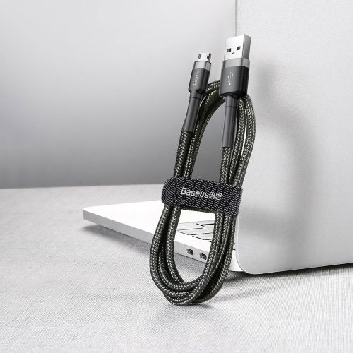 Baseus kabel trajna najlonska pletena žica USB / Micro USB QC3.0 2.4A 1m slika 5