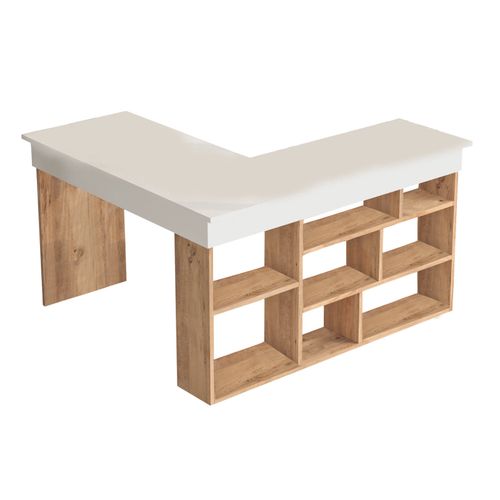 Hanah Home CT5 - AW Atlantic PineWhite Study Desk slika 9