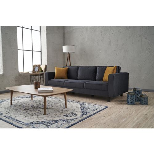 Kale Velvet - Anthracite Anthracite 3-Seat Sofa slika 3