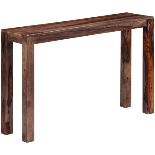 Konzolni stol od masivnog drva šišama sivi 120 x 30 x 76 cm slika 30
