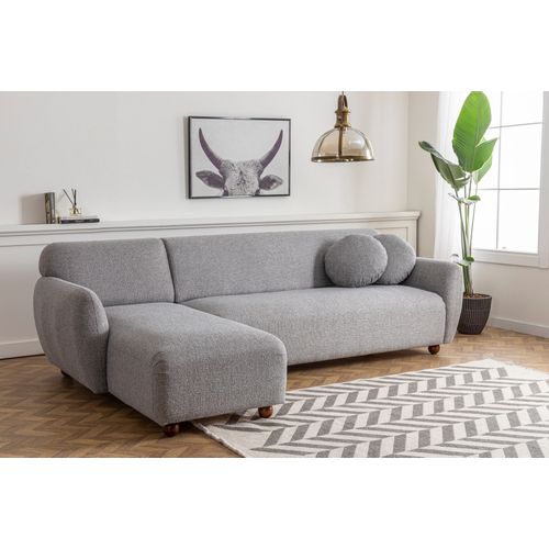 Atelier Del Sofa Kutna garnitura EDDY svijetlo siva desni kut, Eddy Corner (CHL-3R) - Light Grey slika 5