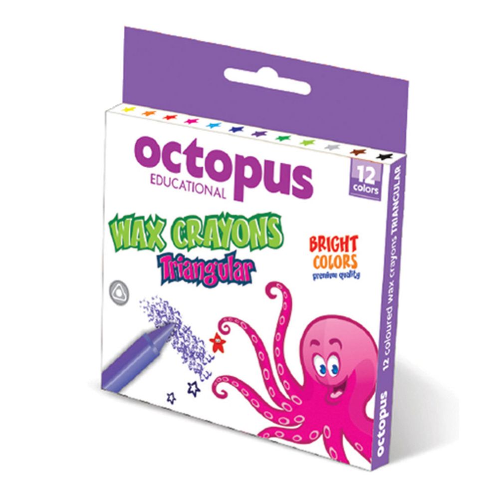 Boje voštane 12 kom, UNL-1772, Octopus slika 1