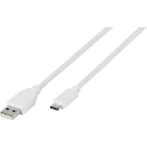 Vivanco USB kabel USB 2.0 USB-A utikač, USB-C® utikač 1.20 m bijela  38756