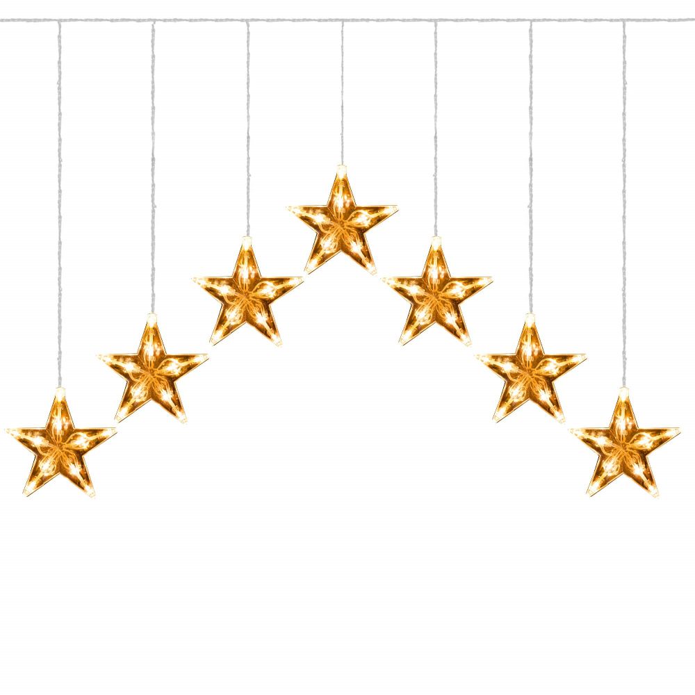 Zvjezdana zavjesa 70 LED dioda toplo bijela slika 8