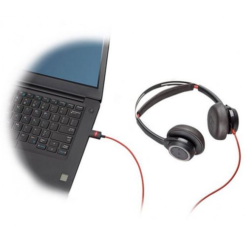 Poly Blackwire 7225 USB-A Stereo kožne slušalice, aktive NC slika 3