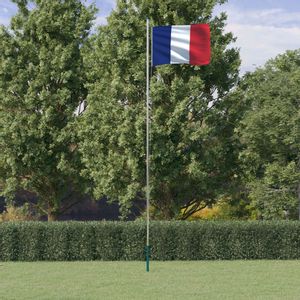 Francuska zastava i jarbol 6,23 m aluminijska