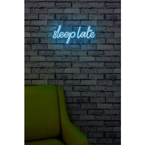 Wallity Ukrasna plastična LED rasvjeta, Sleep Late - Blue slika 11