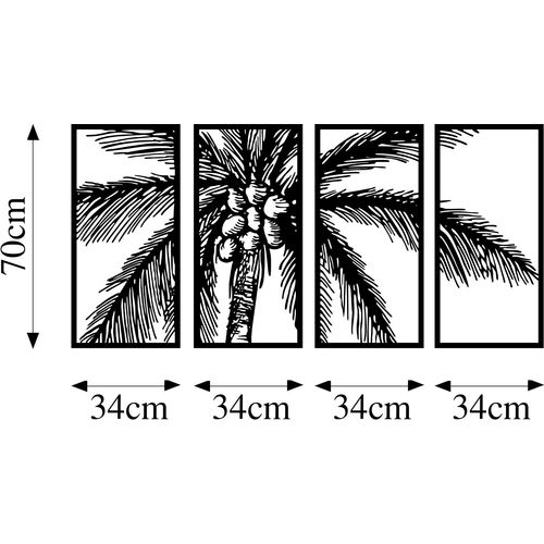 Wallity Metalna zidna dekoracija, Coconut Tree - 312 slika 6