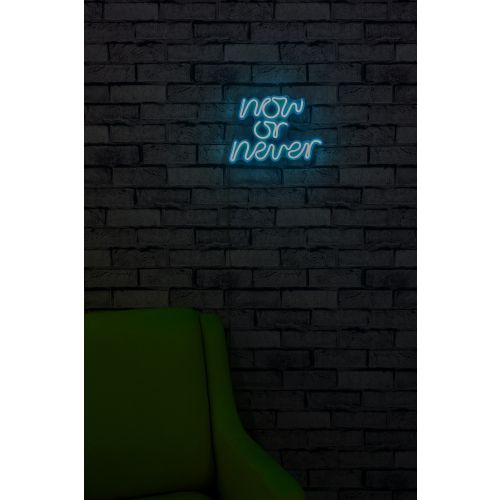 Wallity Ukrasna plastična LED rasvjeta, Now or Never - Blue slika 13