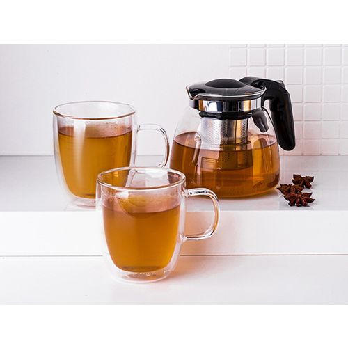 Altom Design termo staklene šalice za kavu i čaj Andrea 350 ml (set od 2 čaše) + vrč 900 ml - 020302364 slika 10