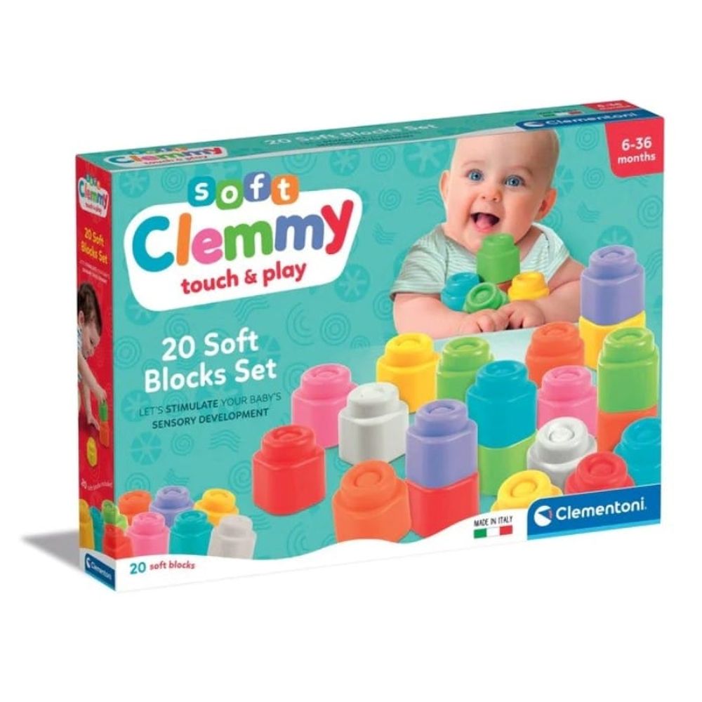 Clementoni CL17989 Soft Clemmy kocke, 20 kom slika 1
