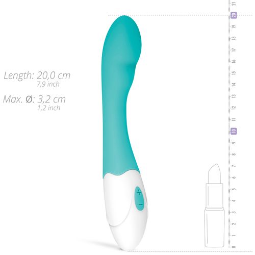 Vibrator G-točke Tate, tirkizan slika 8