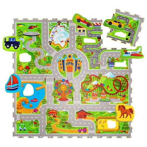 Hakuna podloga puzzle za djecu - zabavni park 120 x 120 x 1,2 cm slika 1