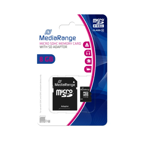 MEDIARANGE 8GB/MICRO SDHC+ADP/C10 slika 1