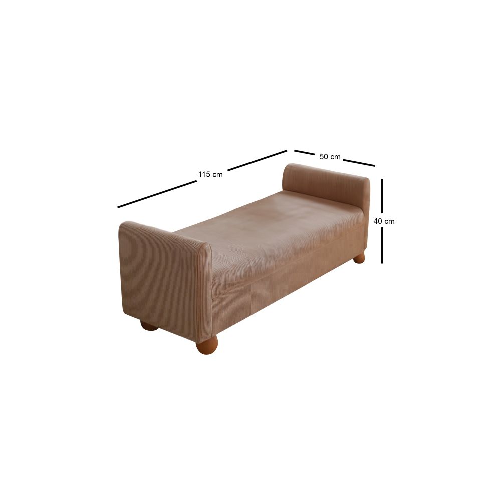 Klupa Sandikli - Camel Camel s Drvenim Nogama slika 8