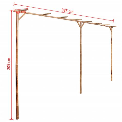 Pergola od Bambusa 385x40x205 cm slika 19