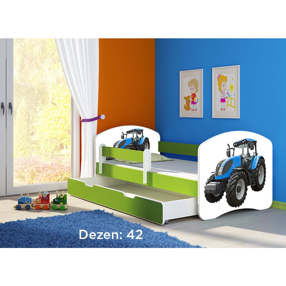 ACMA Dječiji krevet Acma II sa ladicom Green - 180x80cm - Dezen 42 slika 2